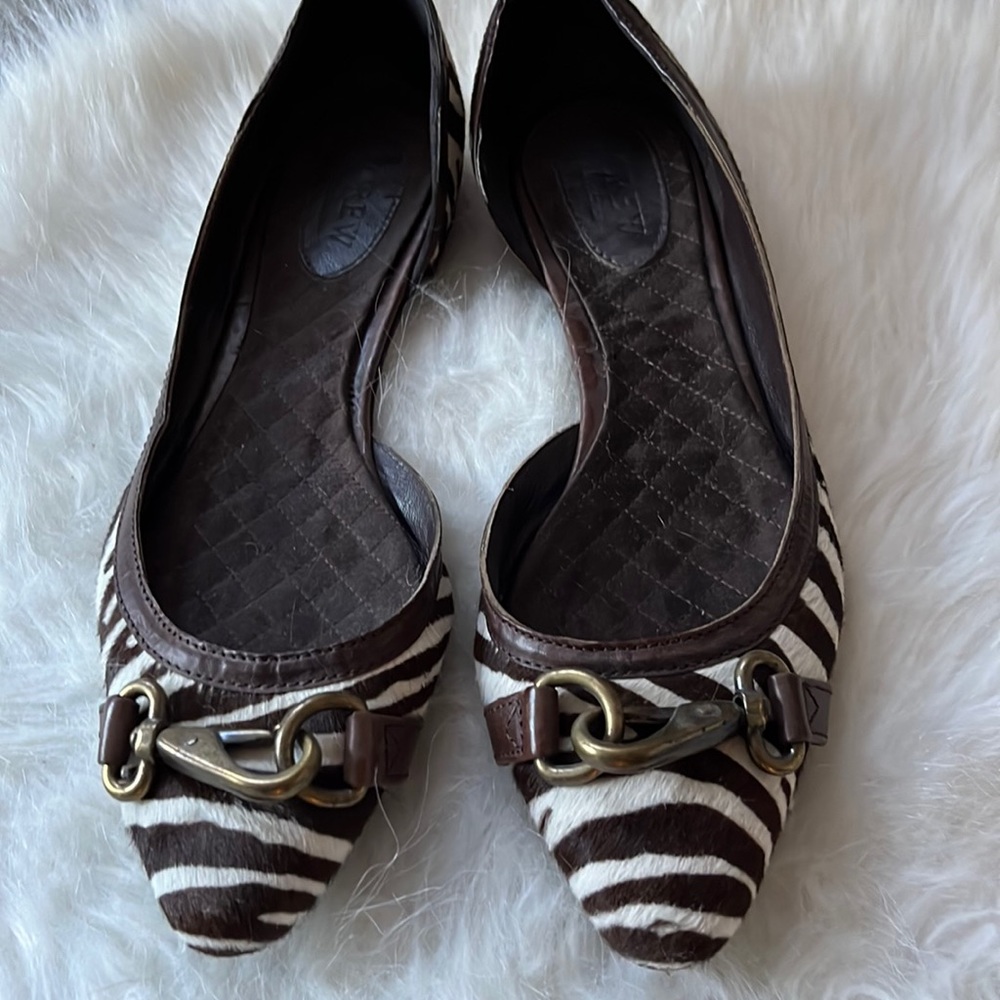 JCrew pony hair flats